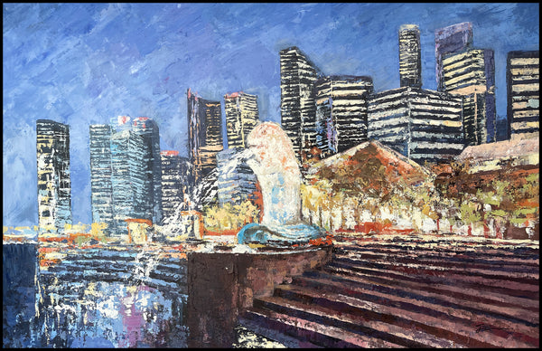 Merlion 140cm x 90cm (H)