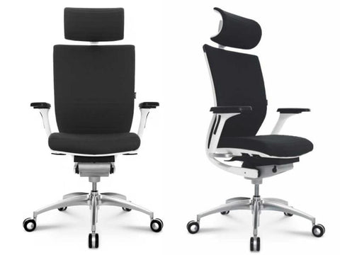 TITAN 20 LEATHER BLACK (WITH HEADREST)