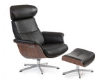 TIMEOUT RECLINER FANTASY BLACK/WALNUT