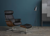TIMEOUT RECLINER FANTASY BLACK/WALNUT