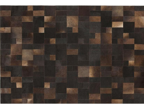 BRILLIANT BROWN LEATHER CARPET 170X240