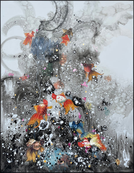 Classical Goldfish Painting 120cm x 180cm (H)